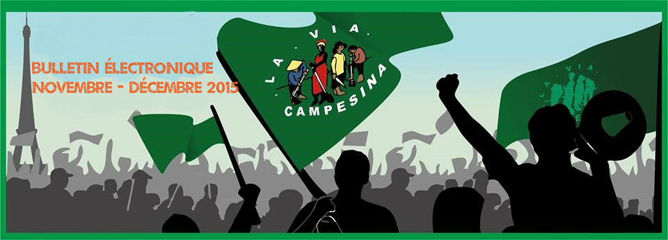 La Vía Campesina – Bulletin Électronique Décembre 2015